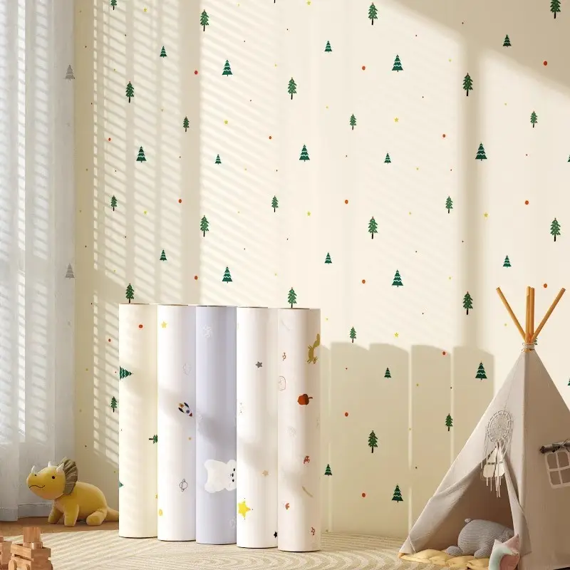 Putty White Non-Transparent Solid Color Self-Adhesive Wallpaper for Student Dormitory Rental Room Wall Background Waterproof and Moisture-Proof