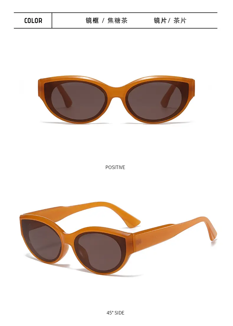 Retro Stylish Sunglasses with Concave Shape Small Frame — feature 14