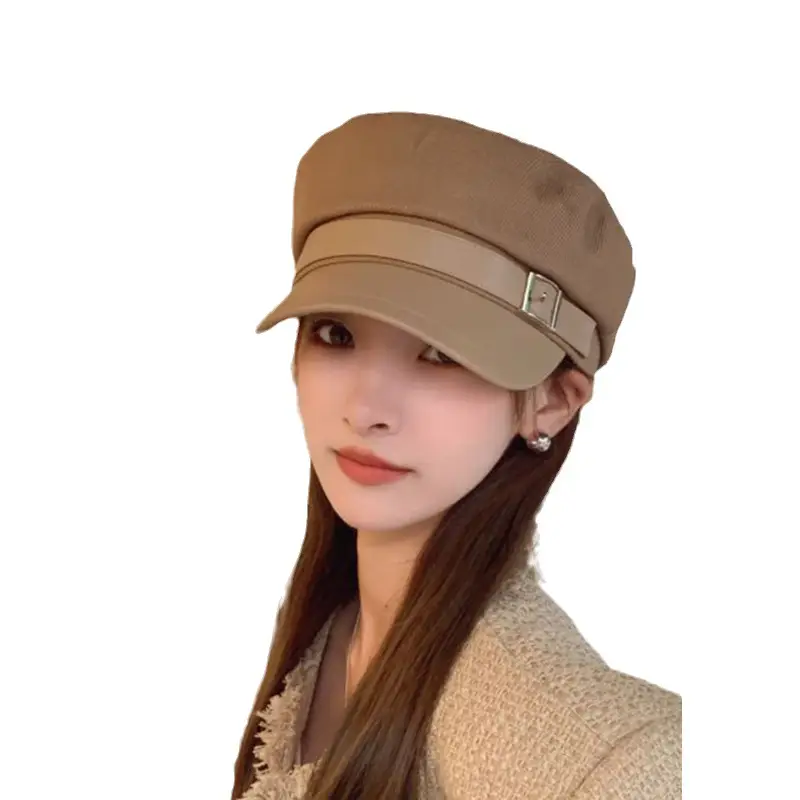 Korean Style Black Duckbill Cap with Square Buckle