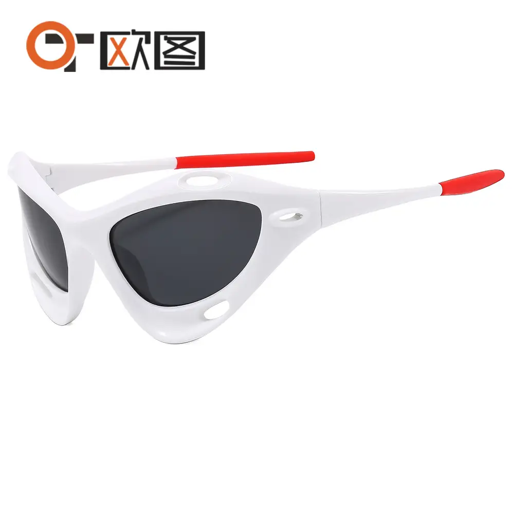 Men Women UV400 Riding Sunglasses Blue - Image 11