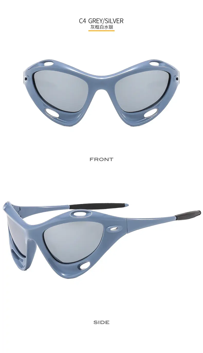 Men Women UV400 Riding Sunglasses Blue — feature 12