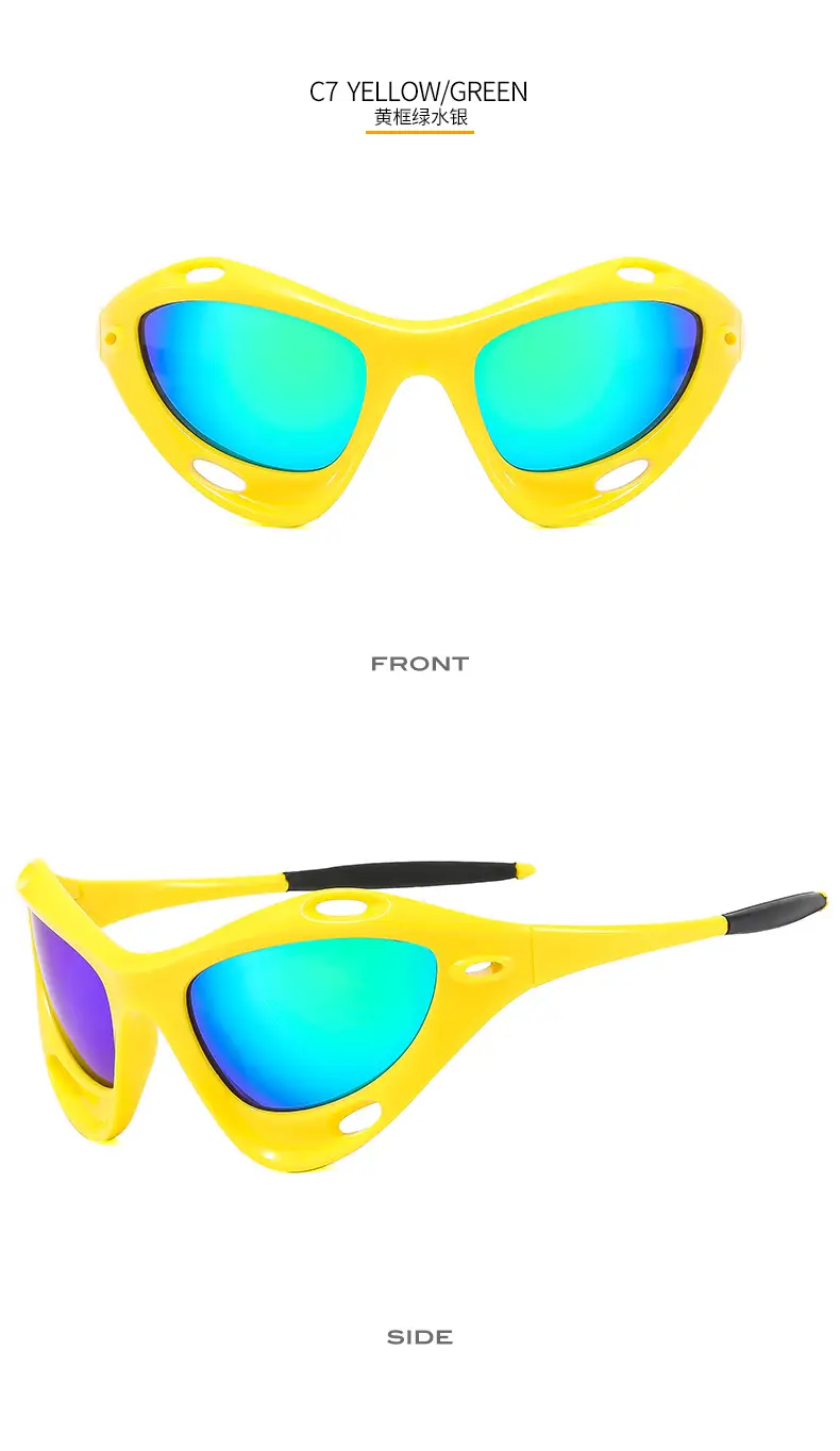 Men Women UV400 Riding Sunglasses Blue — feature 15
