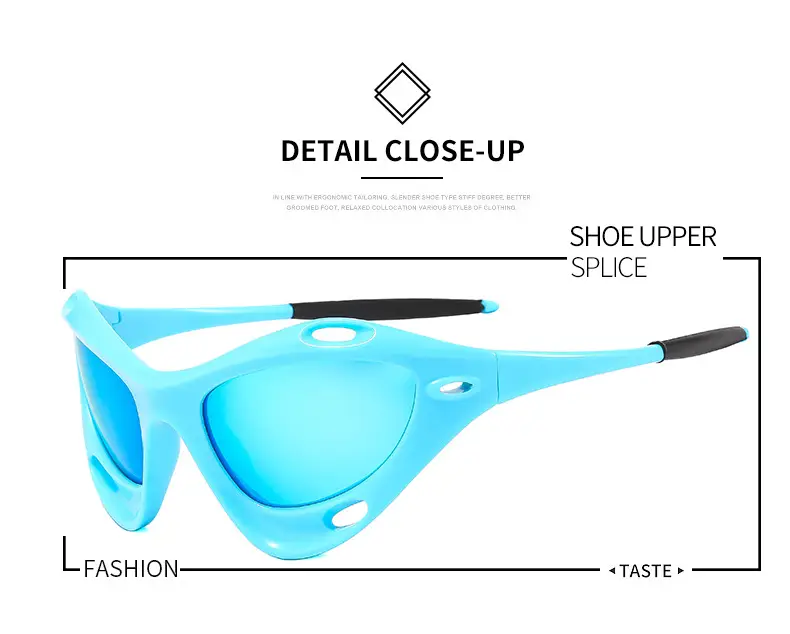 Men Women UV400 Riding Sunglasses Blue — feature 2