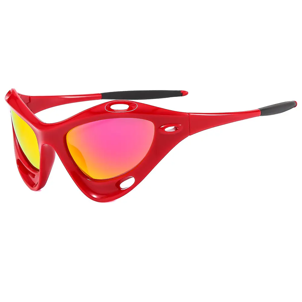 Men Women UV400 Riding Sunglasses Blue - Image 5
