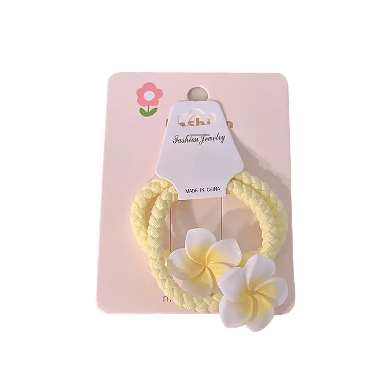 Egg Flower Hair Clips for Women Yellow High Elastic - Image 11