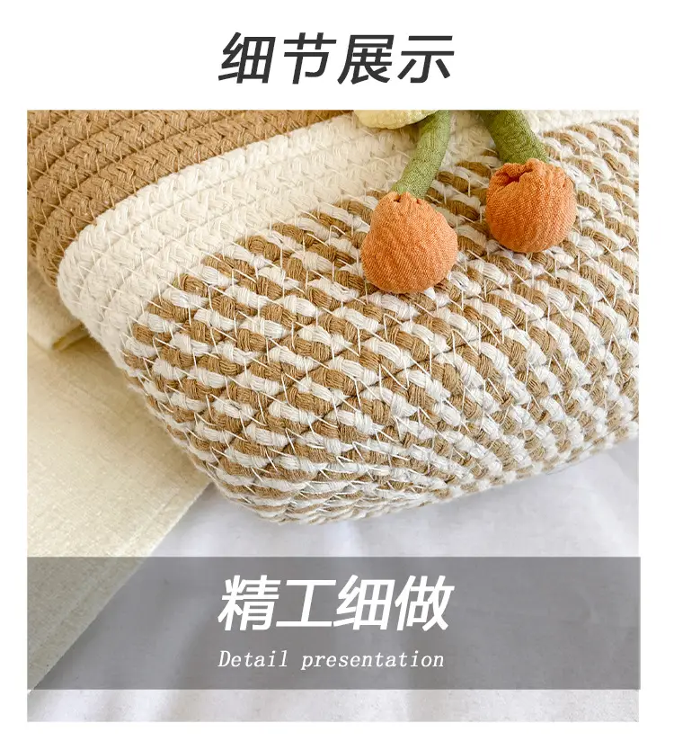 Pink Straw Flower Shoulder Bag for Women — feature 6