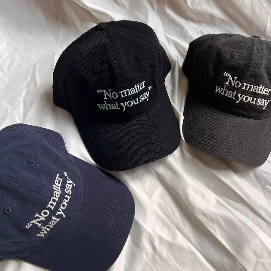 No matter Letter Embroidered Baseball Caps for Women 2023 - Image 7