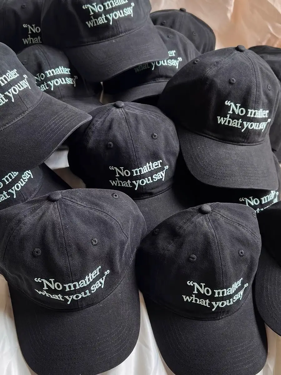 No matter Letter Embroidered Baseball Caps for Women 2023 - Image 8