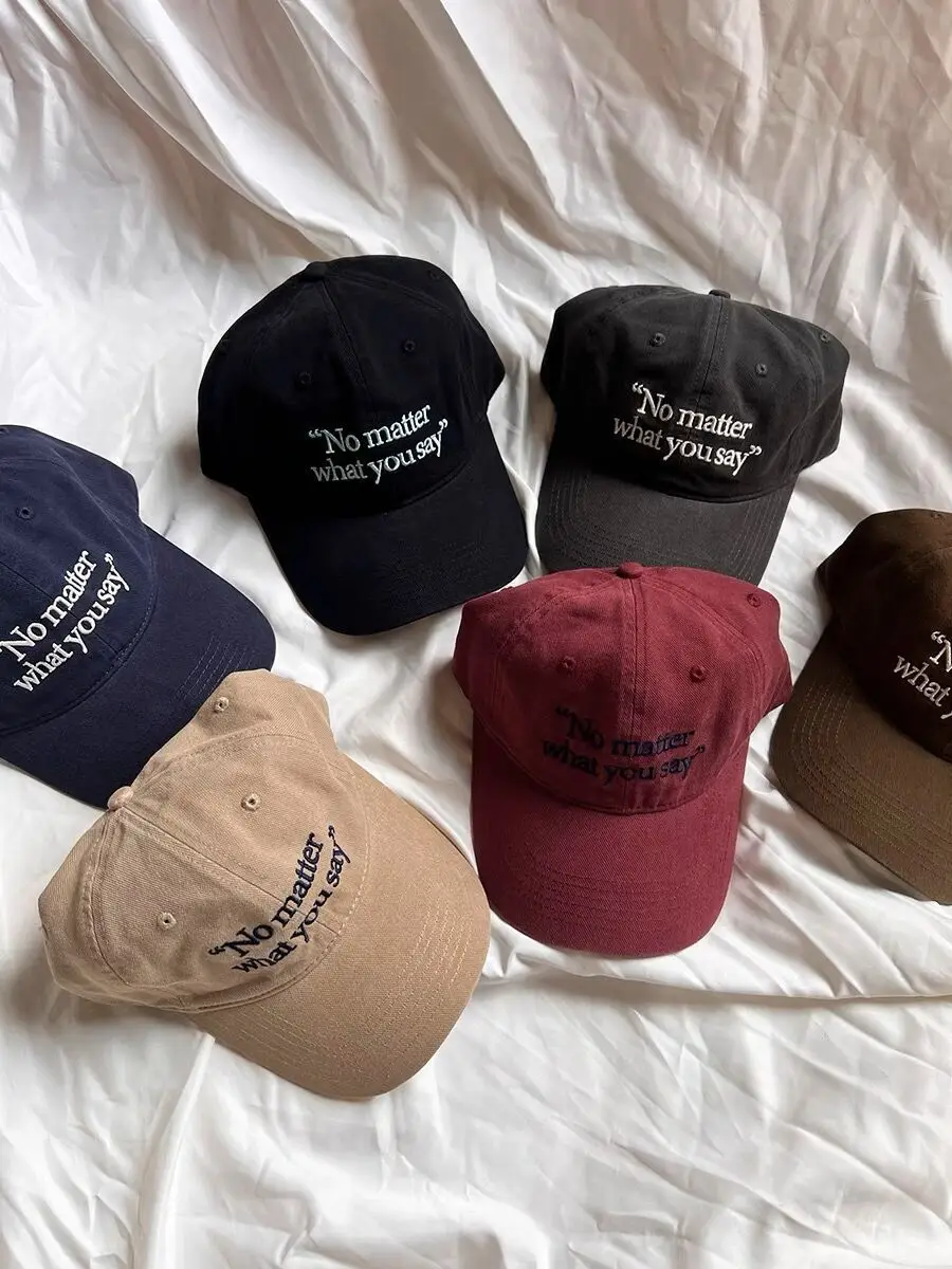 No matter Letter Embroidered Baseball Caps for Women 2023 - Image 9