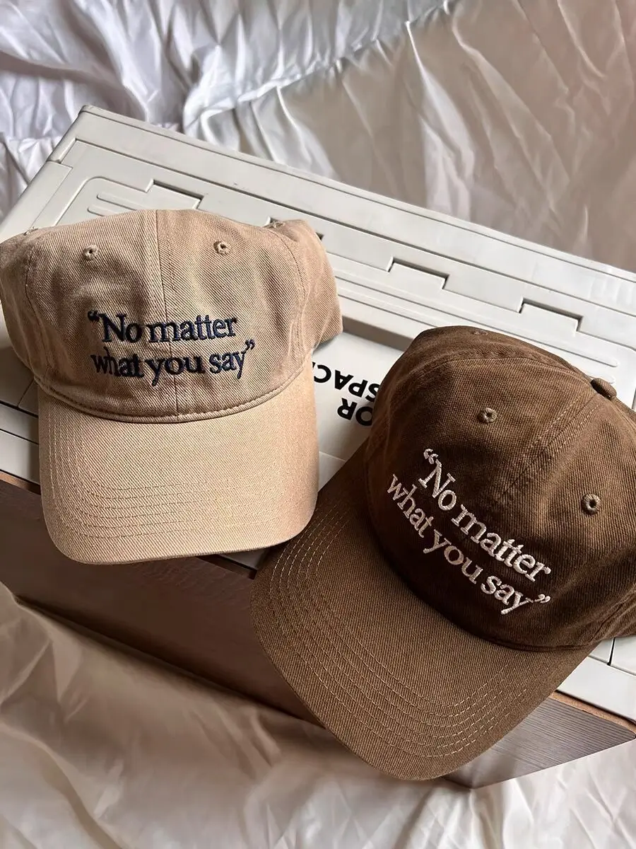 No matter Letter Embroidered Baseball Caps for Women 2023 - Image 10
