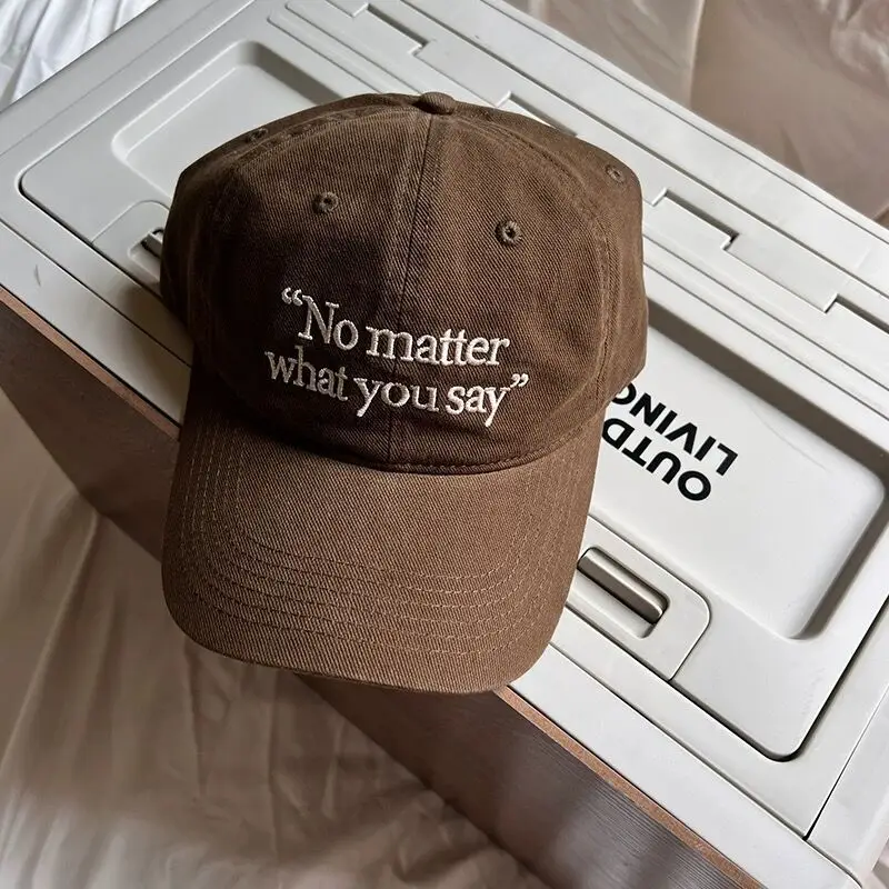 No matter Letter Embroidered Baseball Caps for Women 2023 — feature 10