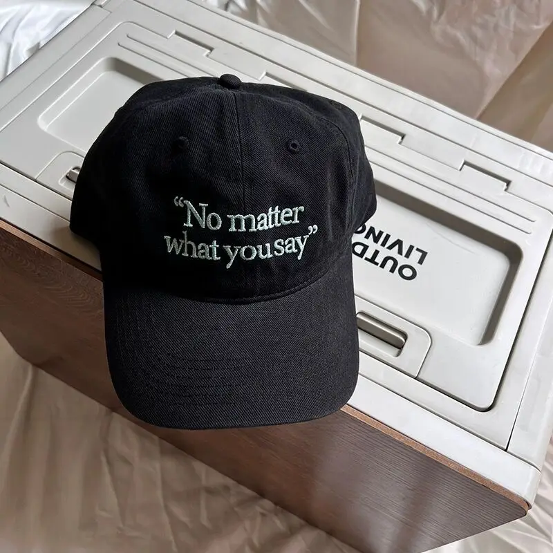 No matter Letter Embroidered Baseball Caps for Women 2023 — feature 13