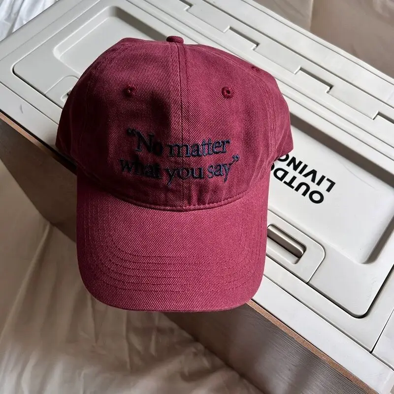 No matter Letter Embroidered Baseball Caps for Women 2023 — feature 15