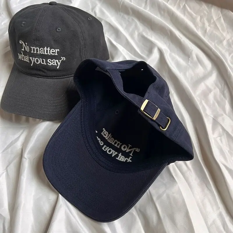 No matter Letter Embroidered Baseball Caps for Women 2023 — feature 17