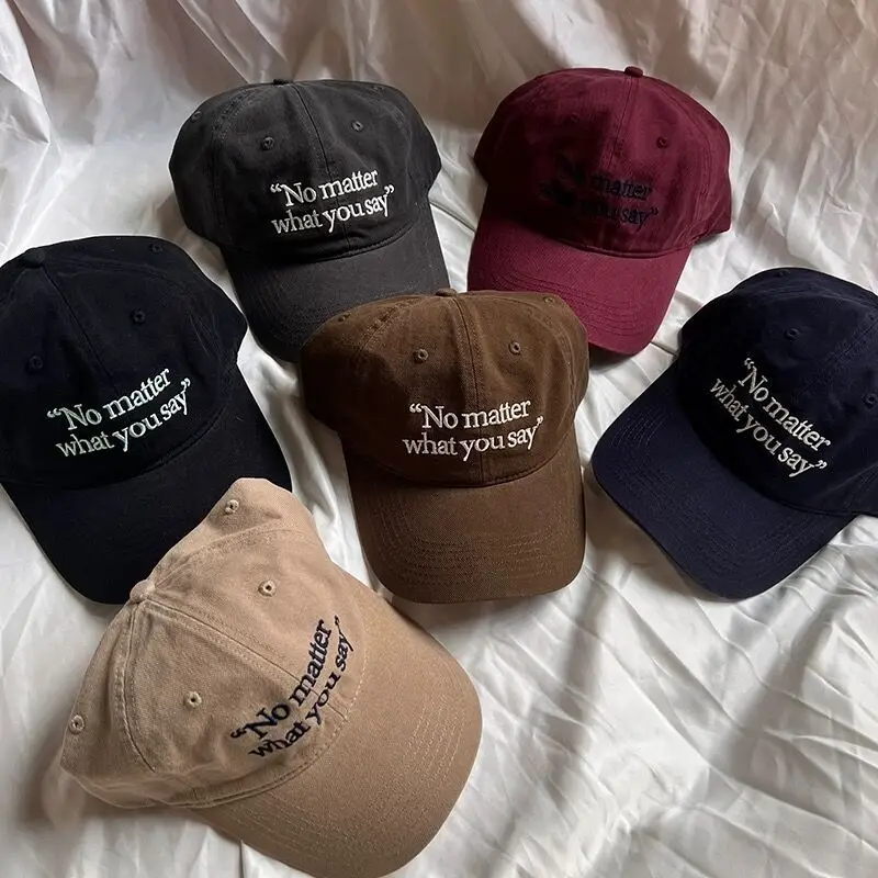 No matter Letter Embroidered Baseball Caps for Women 2023 — feature 6