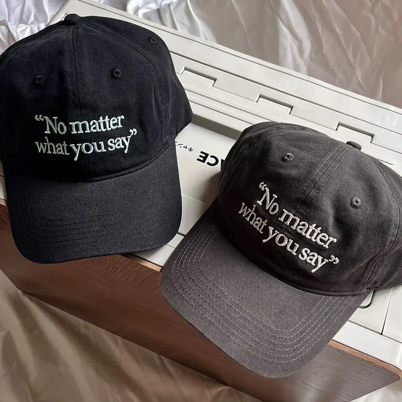 No matter Letter Embroidered Baseball Caps for Women 2023 — feature 7