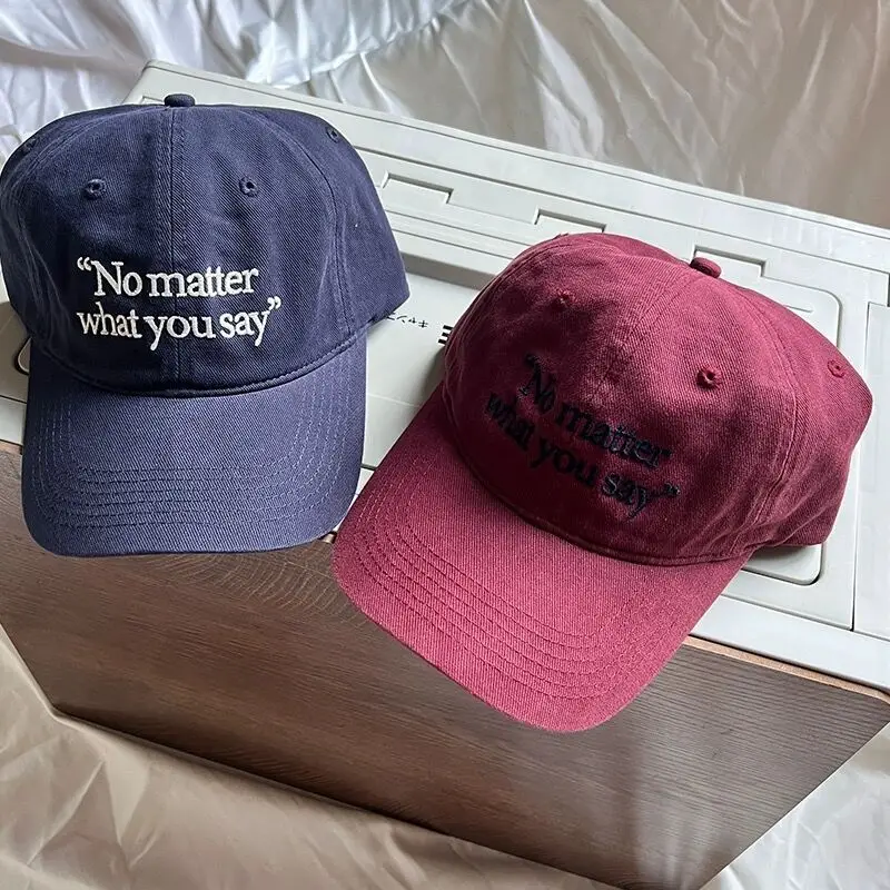 No matter Letter Embroidered Baseball Caps for Women 2023 — feature 8