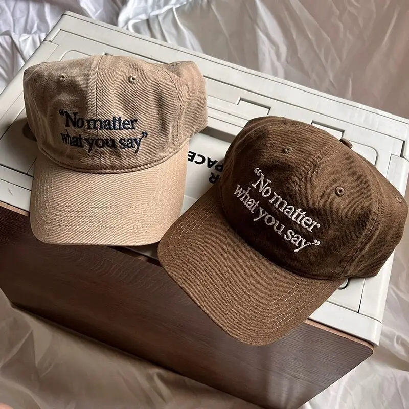 No matter Letter Embroidered Baseball Caps for Women 2023 — feature 9