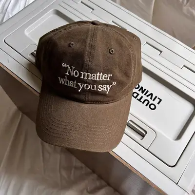 No matter Letter Embroidered Baseball Caps for Women 2023 - Image 4