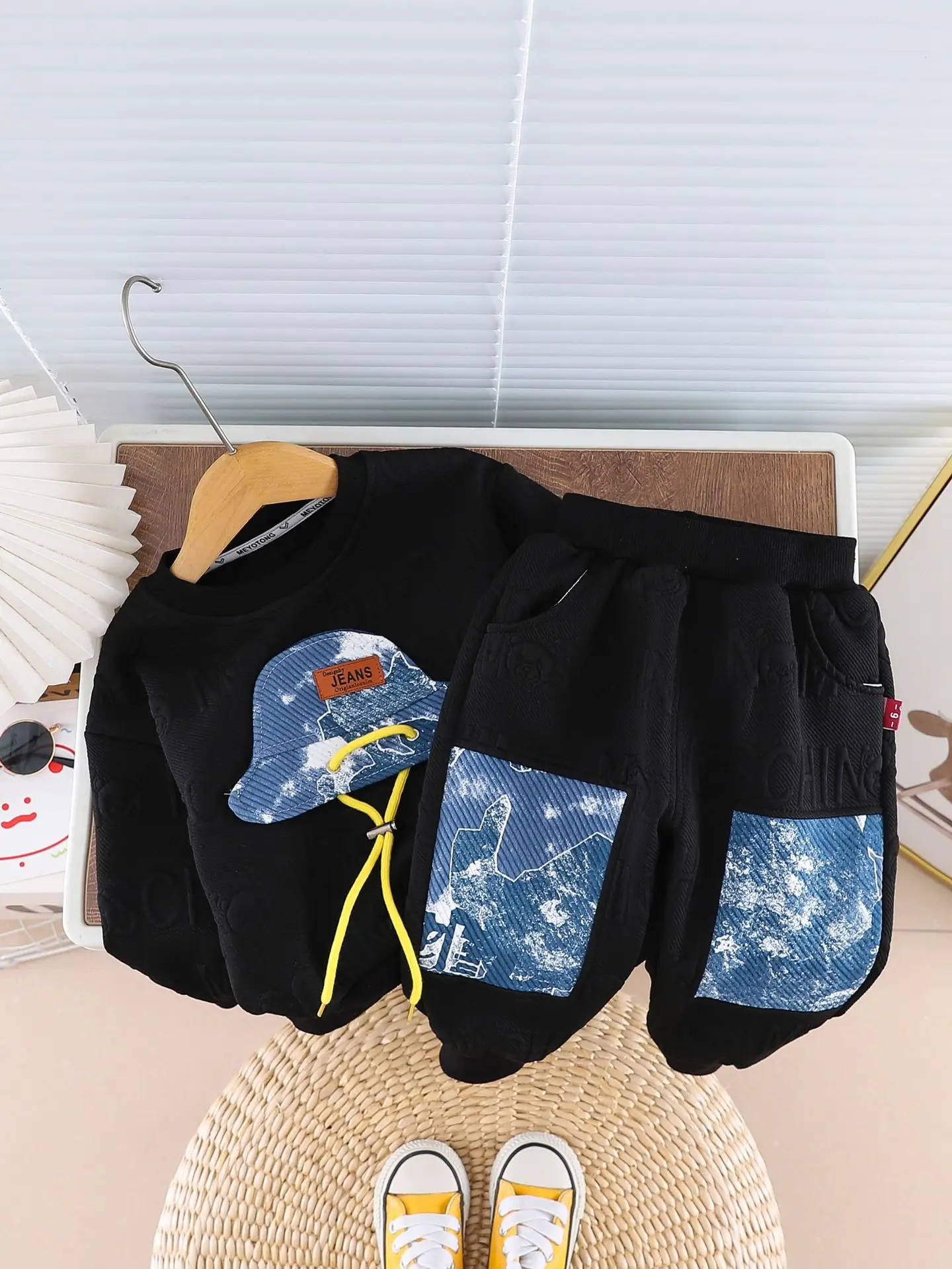 Boys Sweatshirt White Crewneck T-Shirt Autumn Korean Style - Image 8