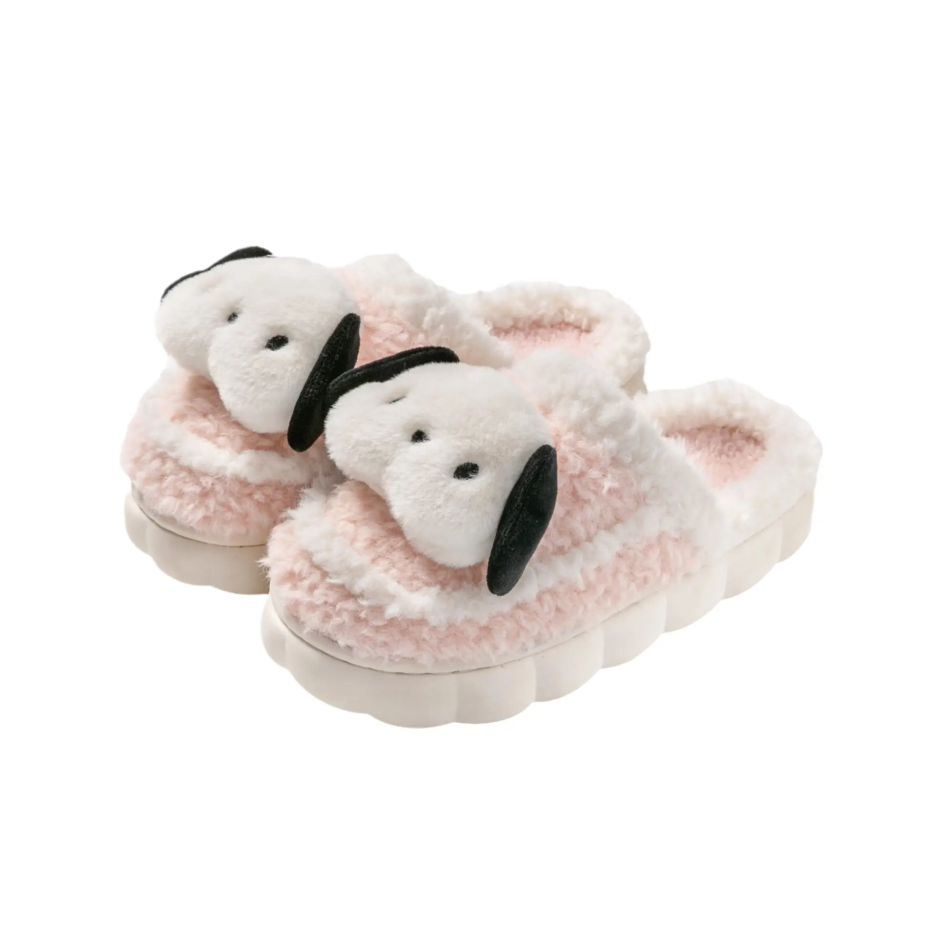 Cute Puppy Cotton Slippers for Kids Warm Home Use - Image 9