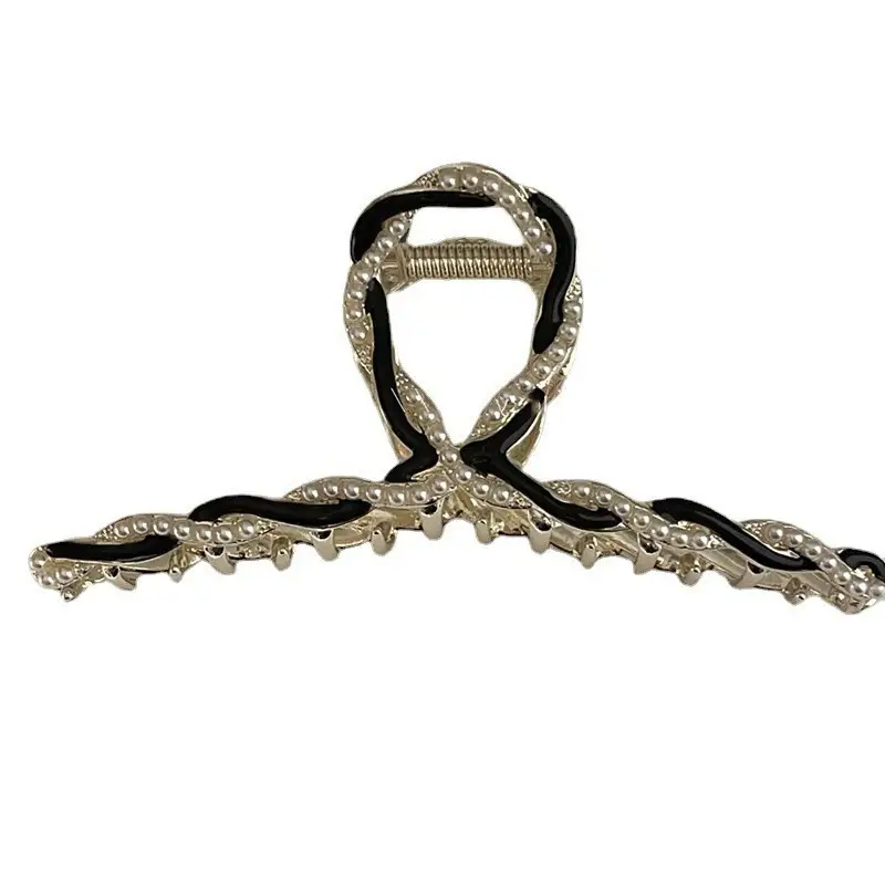 Pearl Clip Hairpin for Women, Gold Tone, Stylish Back Head Hair Accessories - Image 8