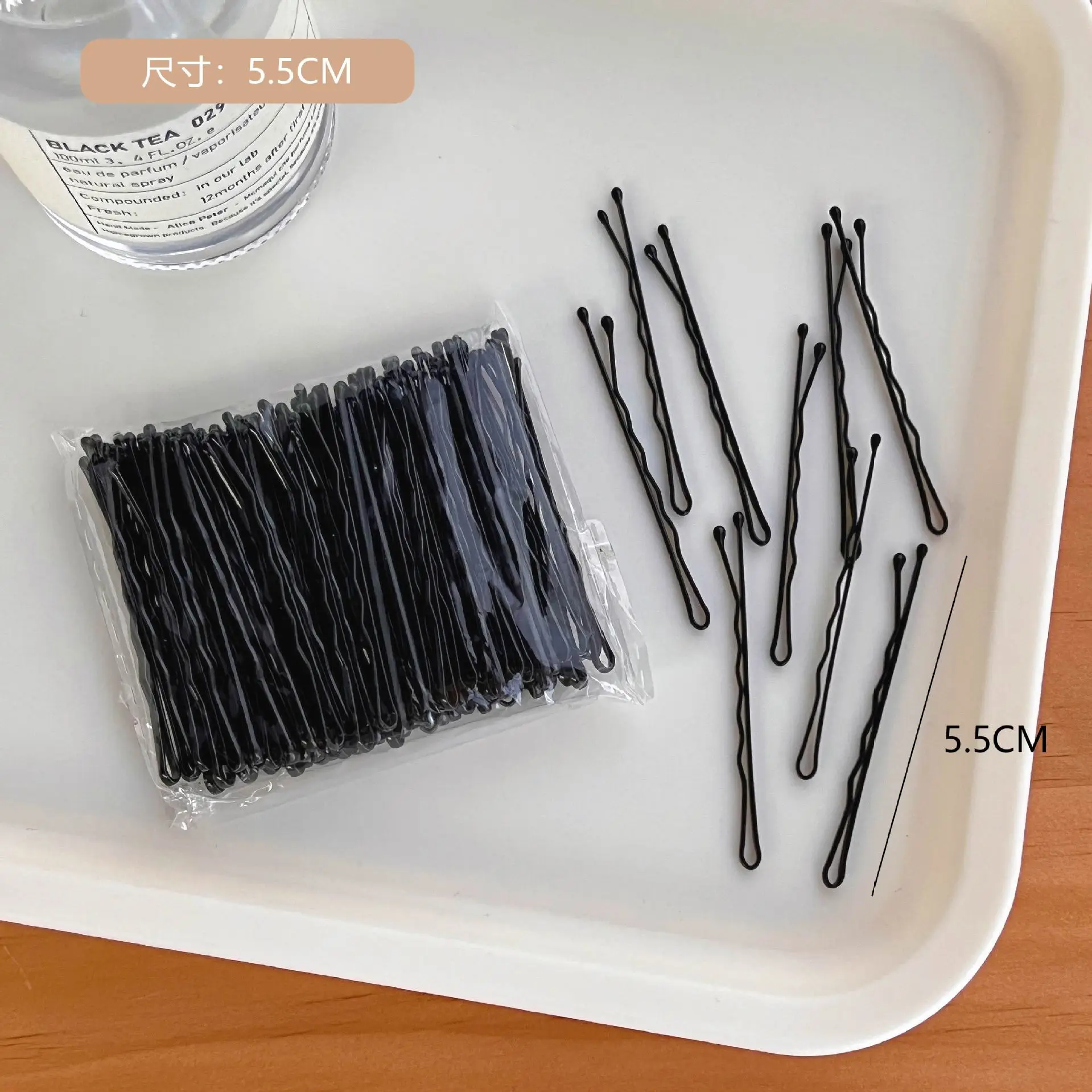 Black Spray Painted Hair Clips for Men Women 5.5CM — feature 14
