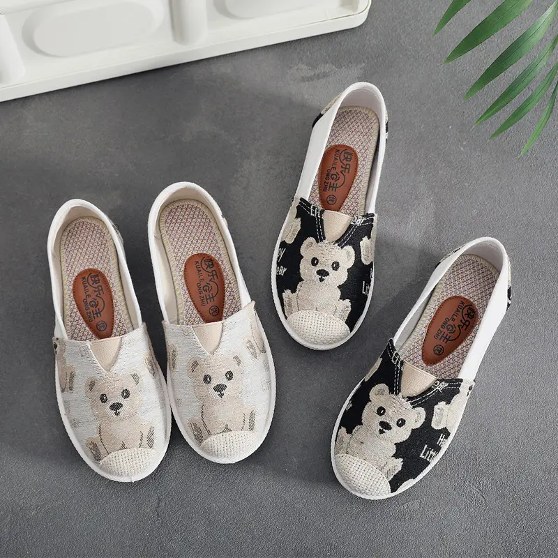 Spring and Autumn New Women's Canvas Shoes Comfortable Casual All-match Daily Single-layer Shoes Flat Shallow Mouth Fisherman Shoes Non-slip Soft Sole - Image 8