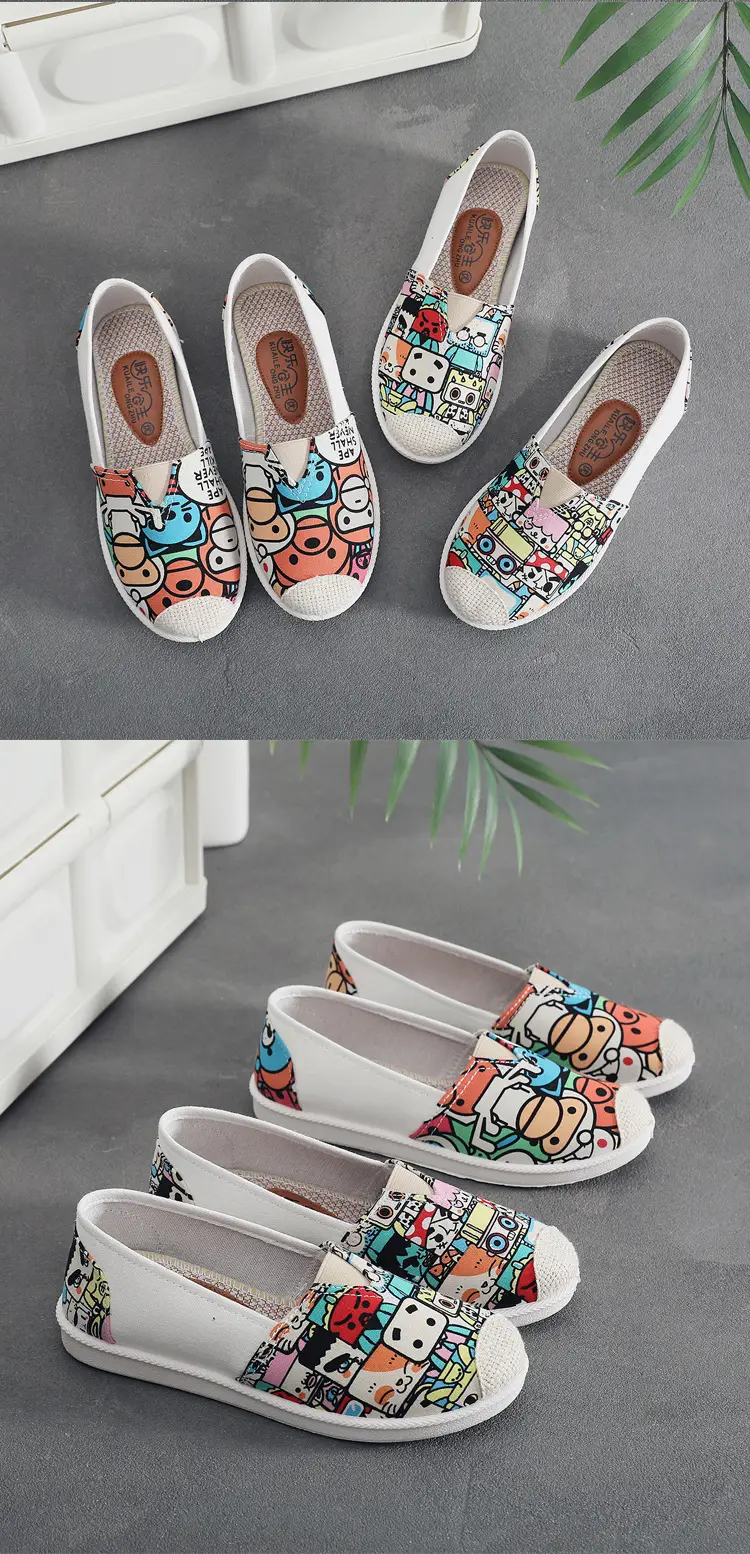 Spring and Autumn New Women's Canvas Shoes Comfortable Casual All-match Daily Single-layer Shoes Flat Shallow Mouth Fisherman Shoes Non-slip Soft Sole — feature 11