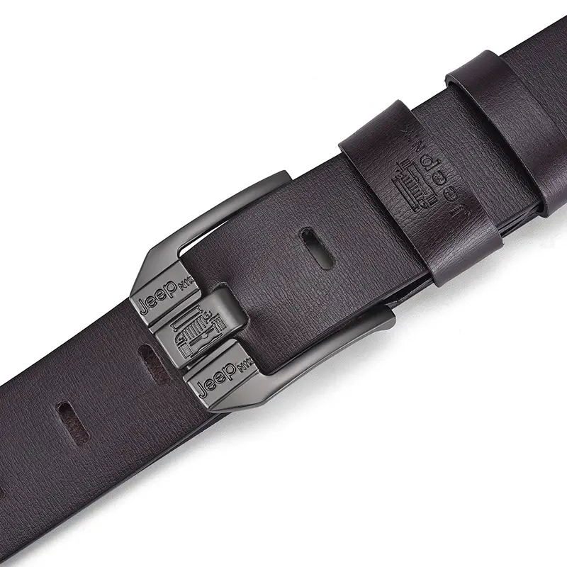 Men's Vintage Pin Buckle JEP Belt Cowhide β feature 2