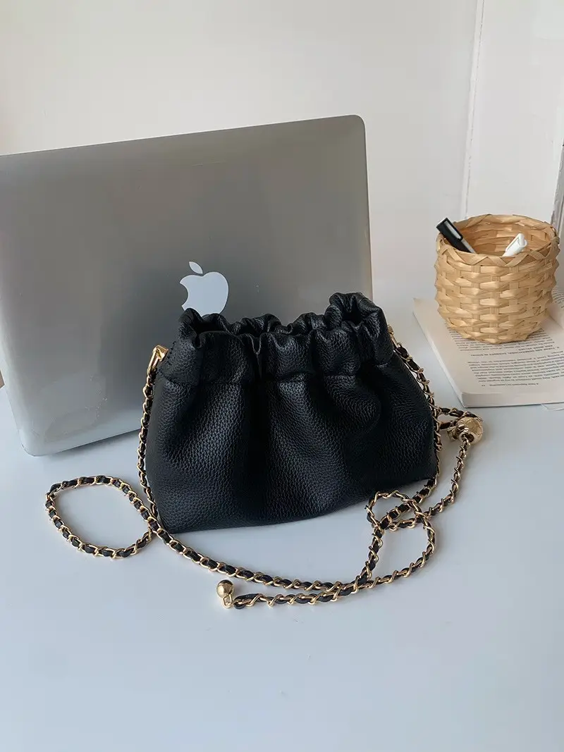 Women's High-End Chain Crossbody Bag Brown