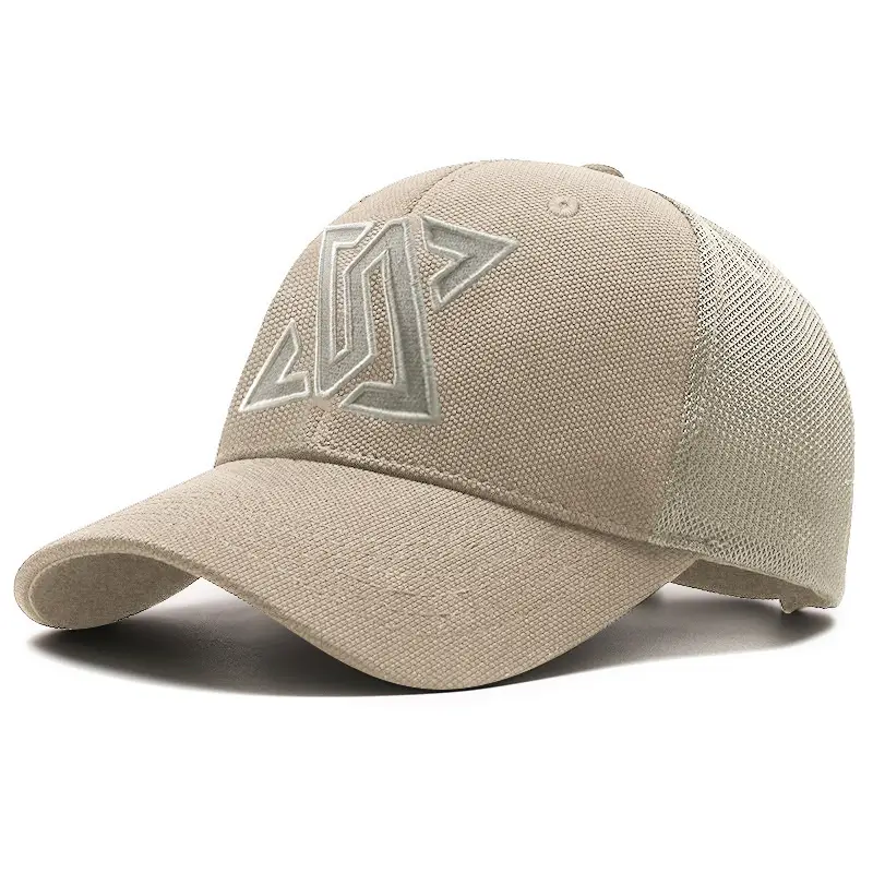 Men Black Mesh Baseball Cap with Logo - Image 3