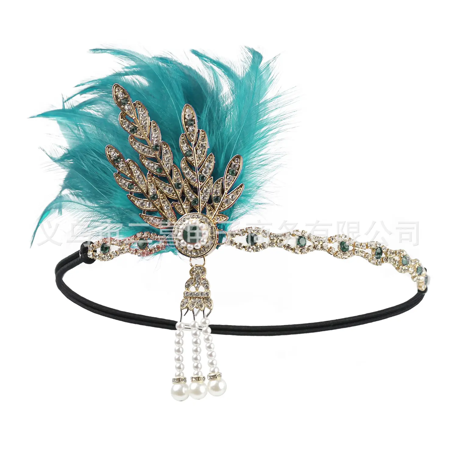 1920s Vintage Feather Headband for Women Wedding Hair Accessories - Image 4