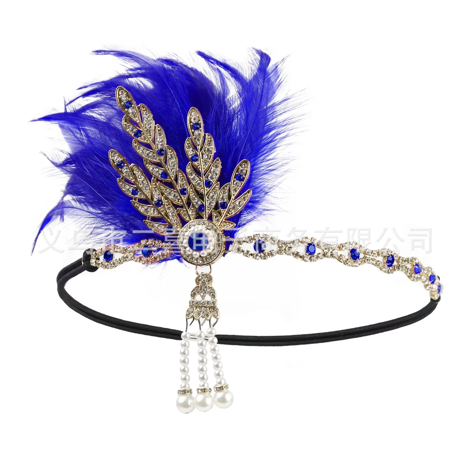 1920s Vintage Feather Headband for Women Wedding Hair Accessories - Image 6