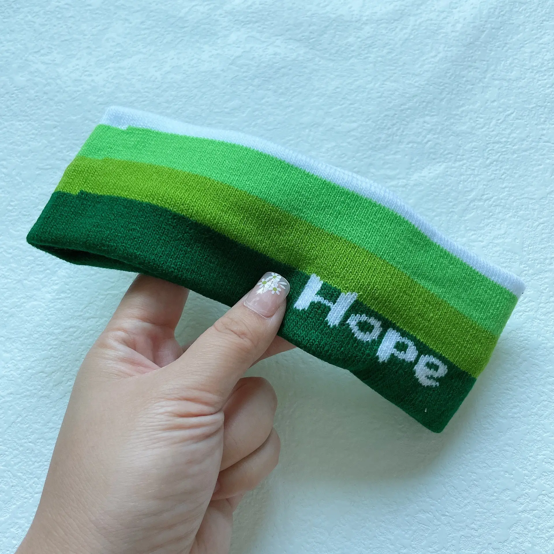 Zhou Yangqing Striped Sweat Absorbent Headband