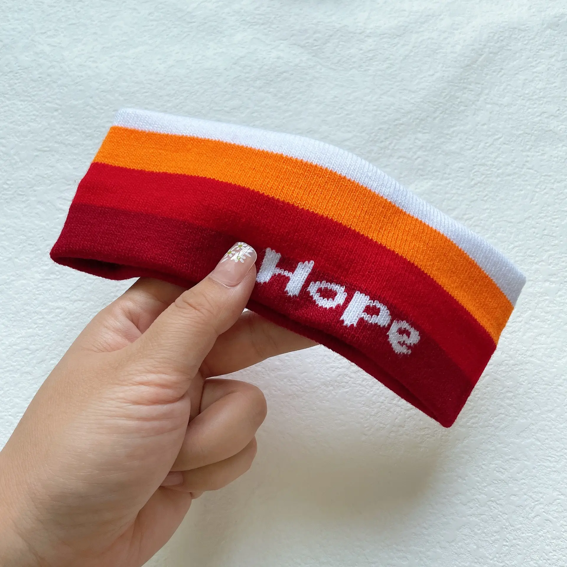 Zhou Yangqing Striped Sweat Absorbent Headband