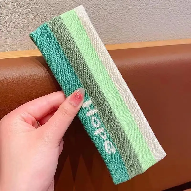 Zhou Yangqing Striped Sweat Absorbent Headband