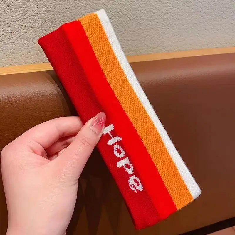 Zhou Yangqing Striped Sweat Absorbent Headband