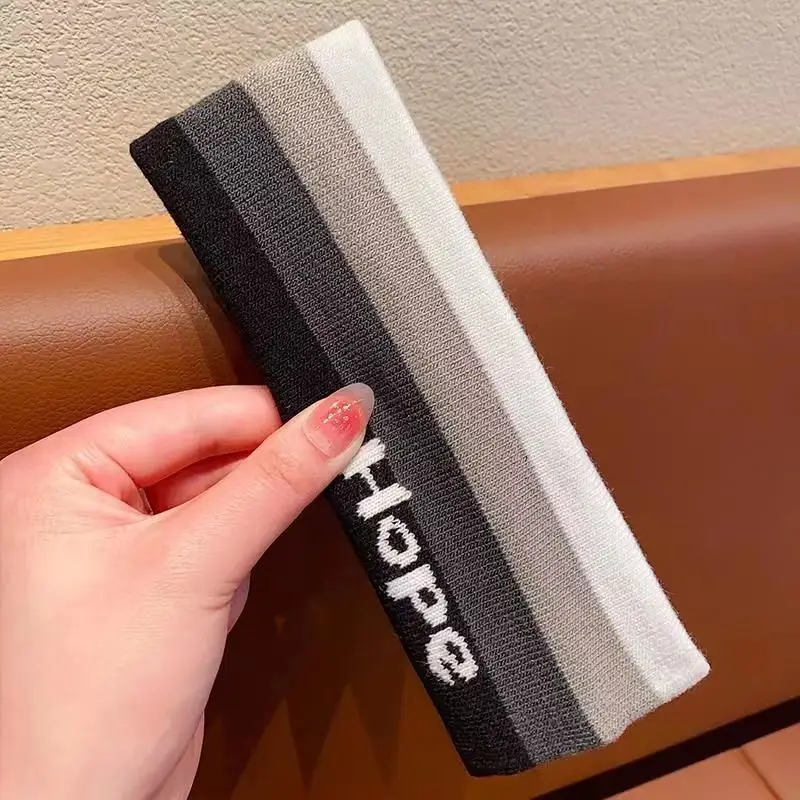 Zhou Yangqing Striped Sweat Absorbent Headband