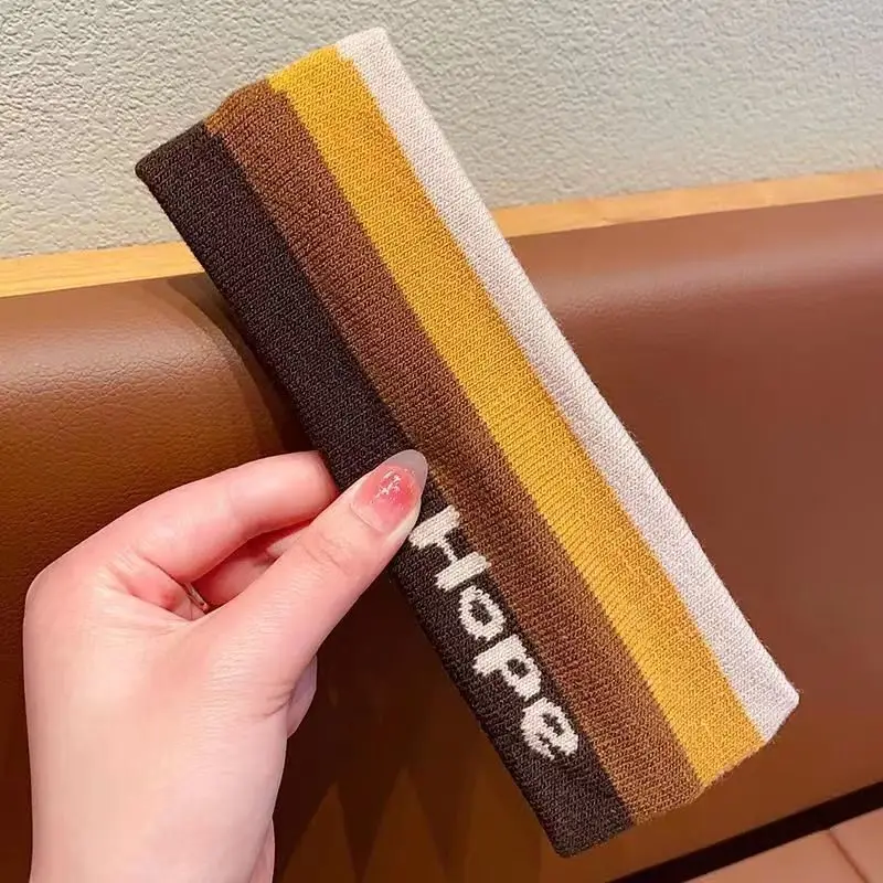 Zhou Yangqing Striped Sweat Absorbent Headband
