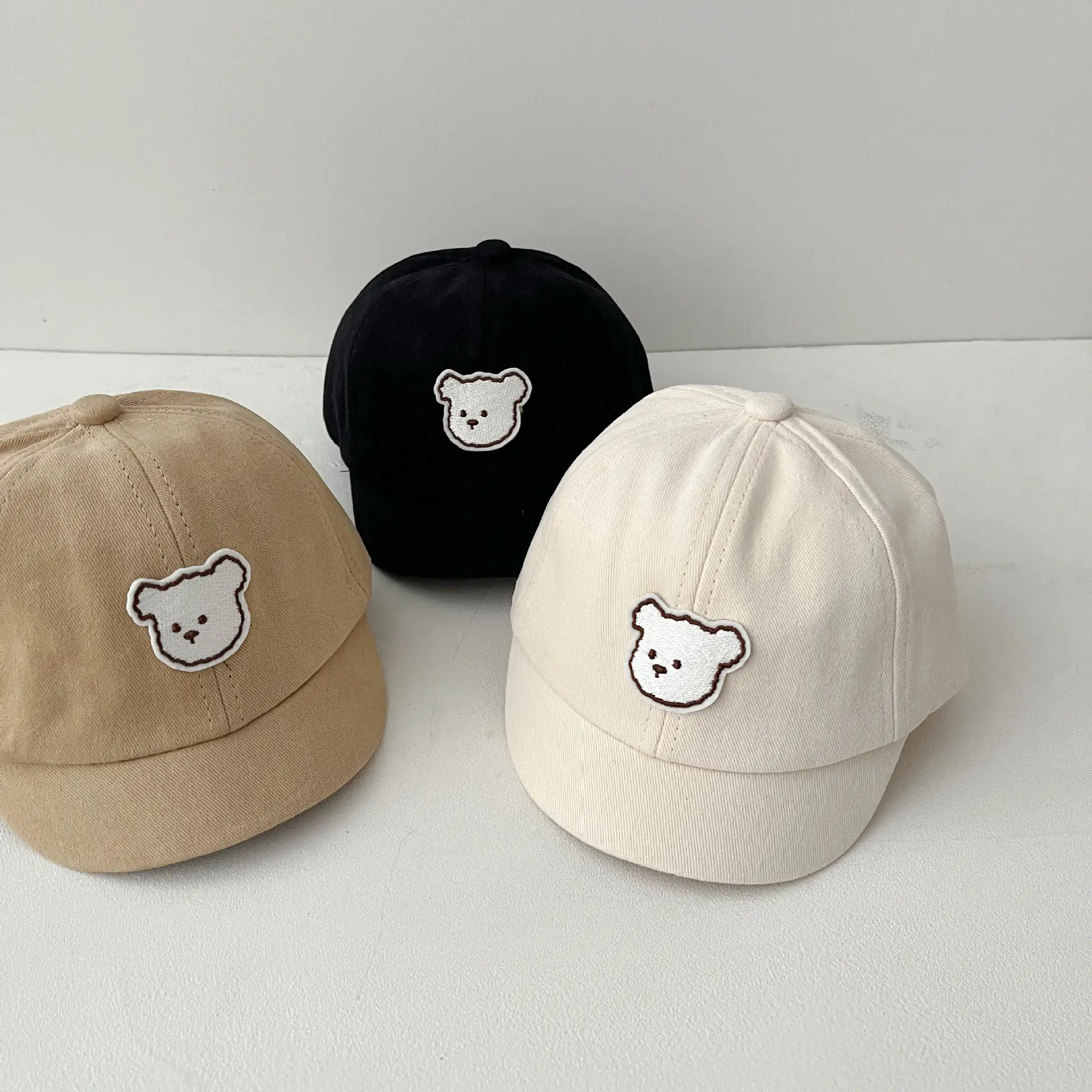 Children's Beige Bear Cap Spring Autumn - Image 7