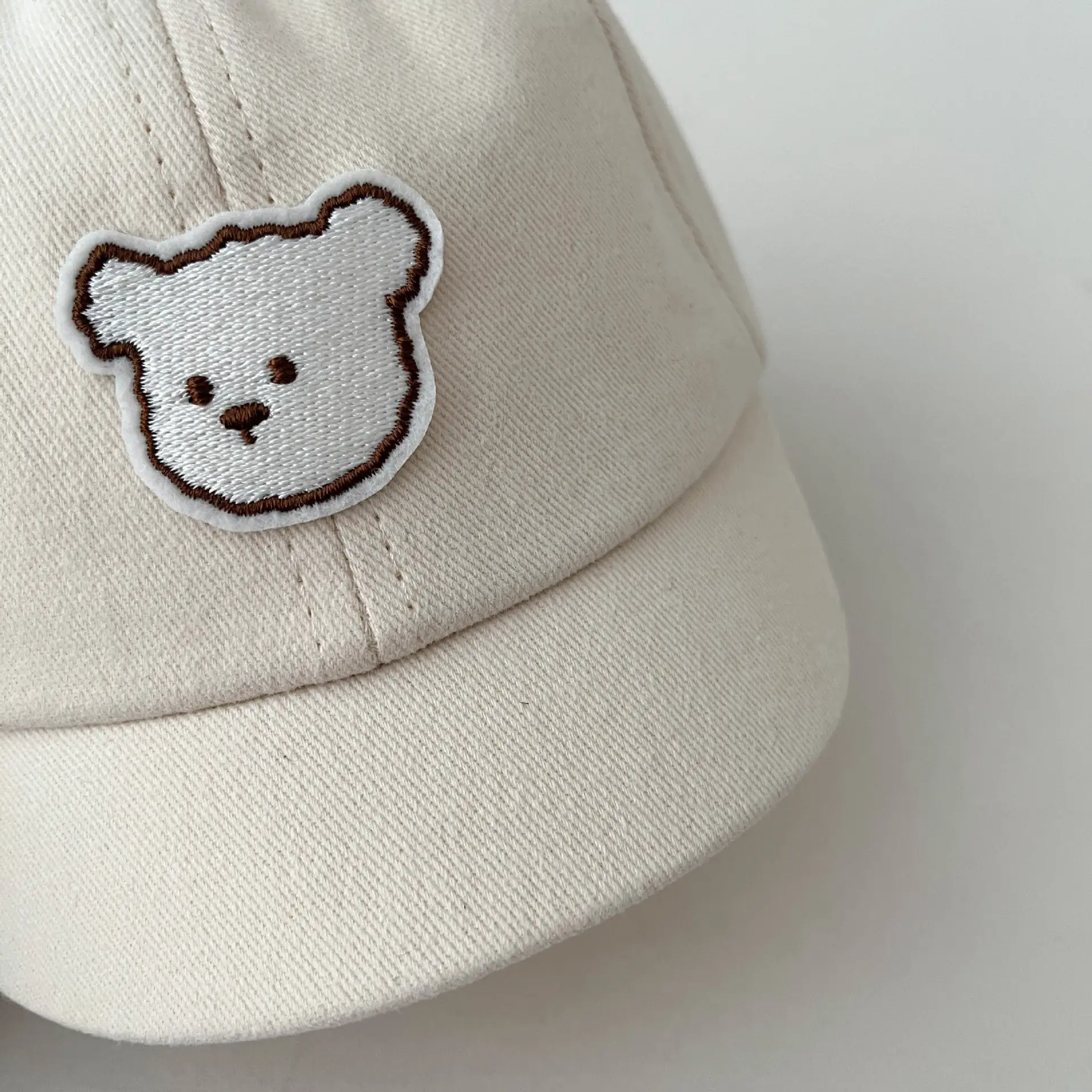 Children's Beige Bear Cap Spring Autumn — feature 11