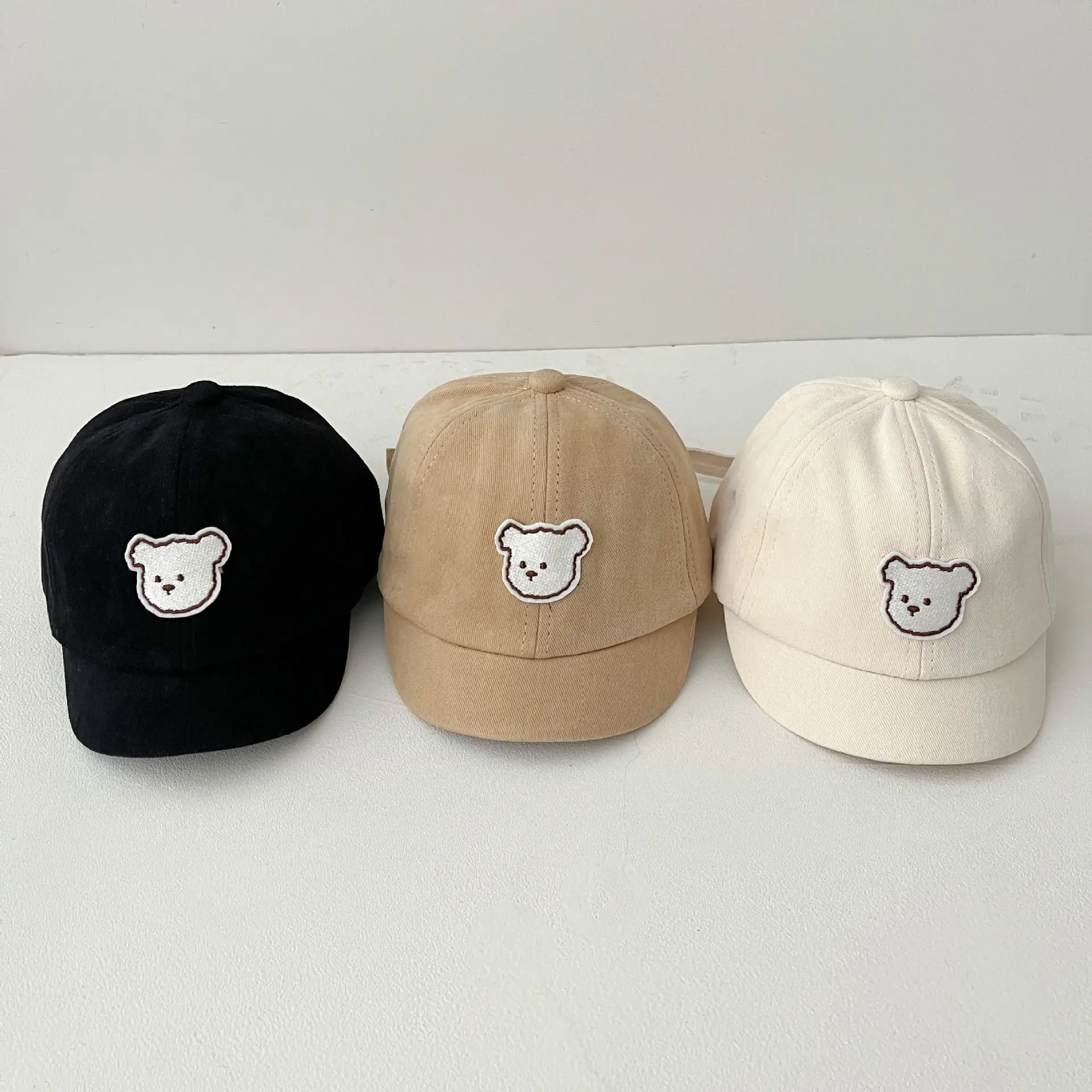Children's Beige Bear Cap Spring Autumn — feature 5