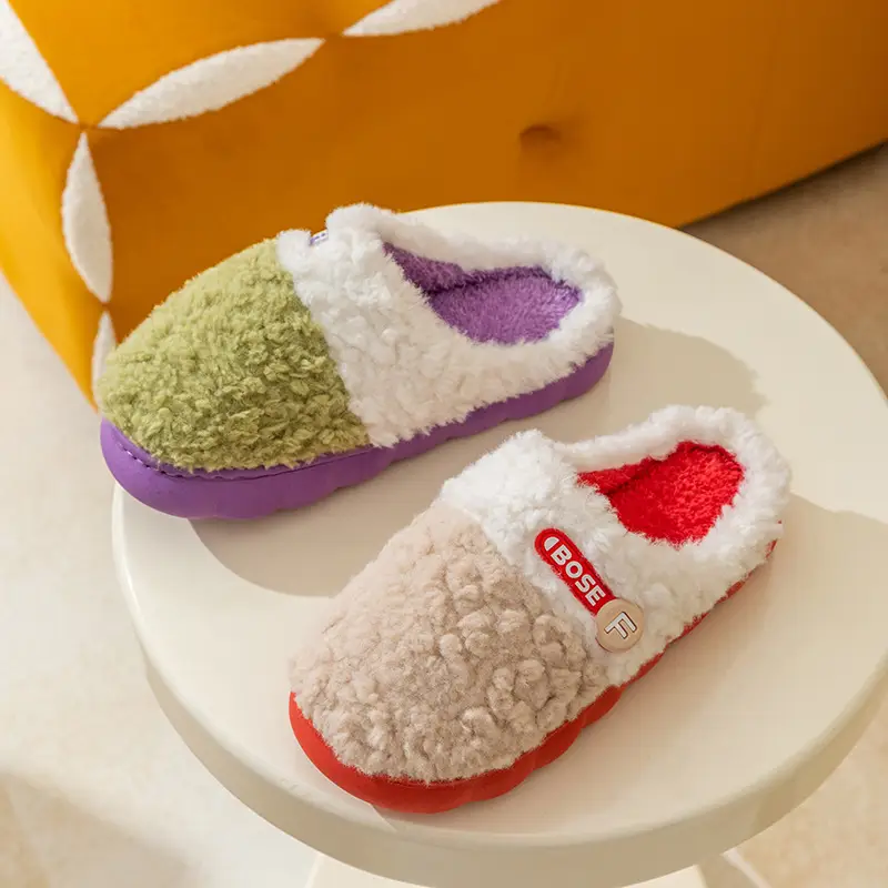 2025 New Stuffed Cotton Slippers Women's Winter Home Indoor Warm Confinement Shoes Non-Slip Thick-Soled Cotton Slippers Wholesale - Image 31