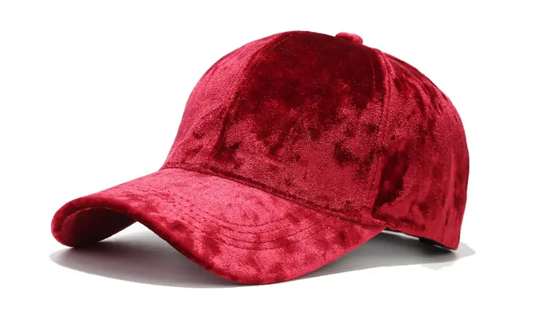 Black Velvet Korean Style Baseball Cap for Men Women — feature 10