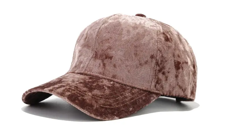 Black Velvet Korean Style Baseball Cap for Men Women — feature 11