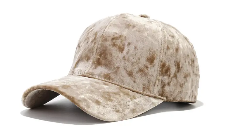 Black Velvet Korean Style Baseball Cap for Men Women — feature 13