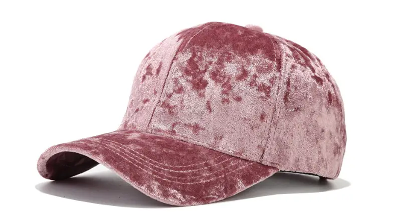 Black Velvet Korean Style Baseball Cap for Men Women — feature 7