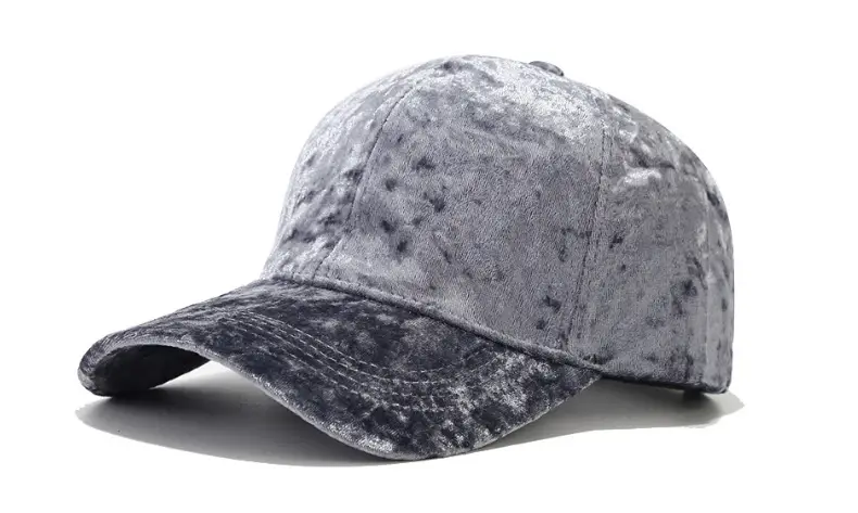 Black Velvet Korean Style Baseball Cap for Men Women — feature 9