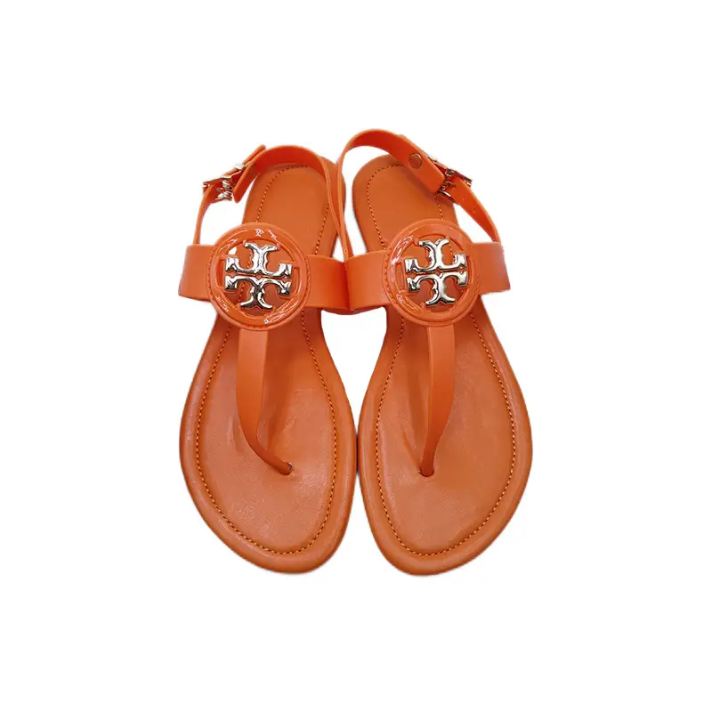 Women Red Crocodile Embellished Flip Flops 2023